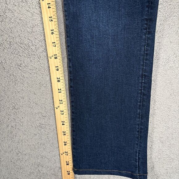 Joe’s Jeans Mens Size 31 Dark Wash Whiskers Seat Fading Slim Boot Fit 32x29 Blue - Picture 7 of 13